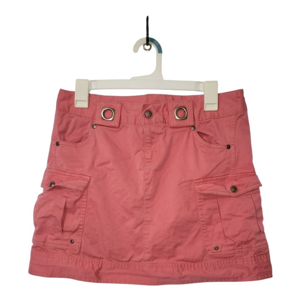 ATHLETA Skirt Women's 4 Pink Cargo Mini Athleisure Hiking College Organic Cotton